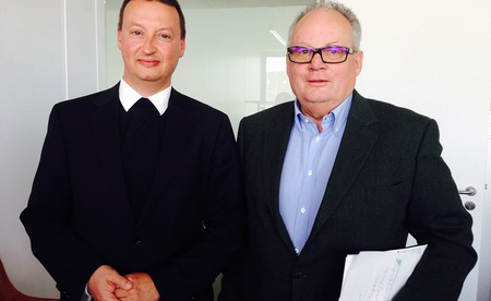 Bischofskonferenz-Generalsekretär Peter Schipka und Flüchtlingskoordinator Christian Konrad