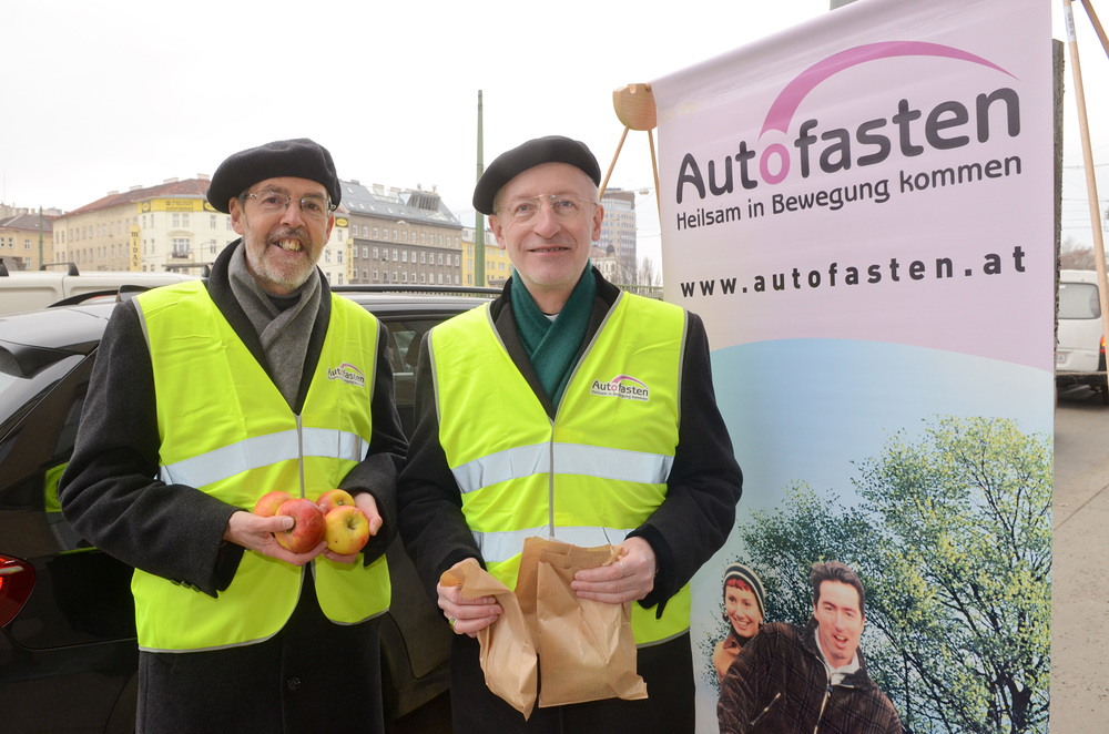 Aktion zum Autofasten mit Hansj?rg Lein, Franz Scharl